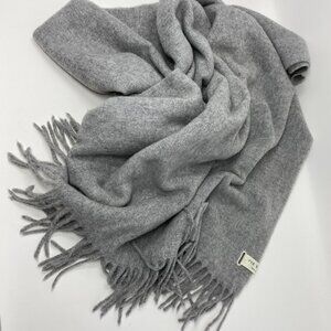 NEW rag & bone wool wrap scarf w/ fringe 29 x 74